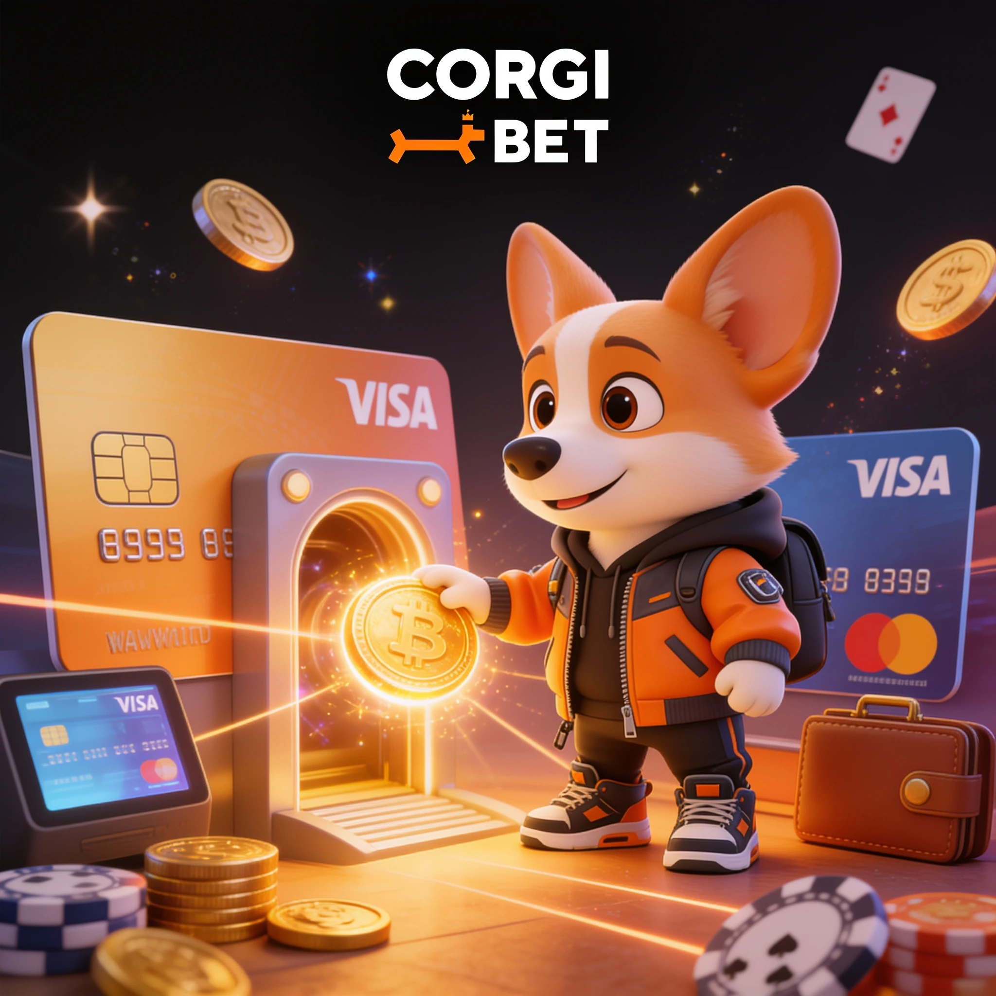Paiements et portefeuille CorgiBet en euros